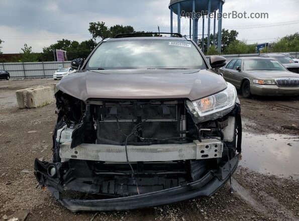5TDJGRFH3JS045417 2018 TOYOTA HIGHLANDER HYBRID Коричневый 
