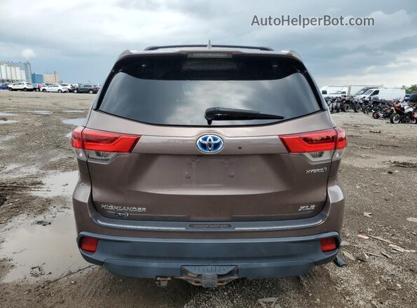5TDJGRFH3JS045417 2018 TOYOTA HIGHLANDER HYBRID Коричневый 