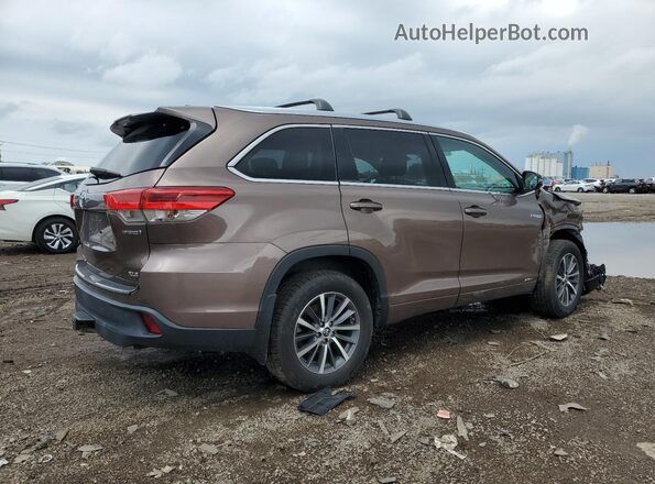 5TDJGRFH3JS045417 2018 TOYOTA HIGHLANDER HYBRID Коричневый 