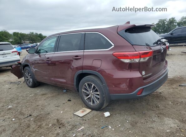 5TDJZRFH9HS455644 2017 TOYOTA HIGHLANDER Burgundy 