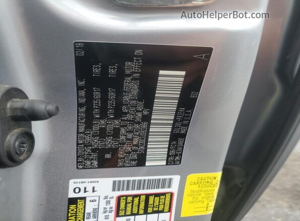 5TDKZ3DC3JS923866 2018 TOYOTA LE Silver 