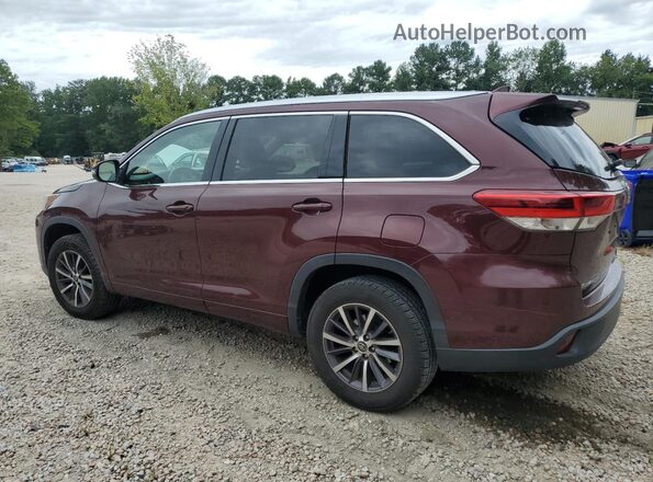 5TDKZRFH7HS231969 2017 TOYOTA HIGHLANDER Бордовый 