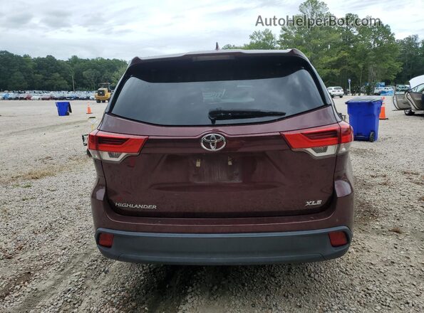 5TDKZRFH7HS231969 2017 TOYOTA HIGHLANDER Бордовый 