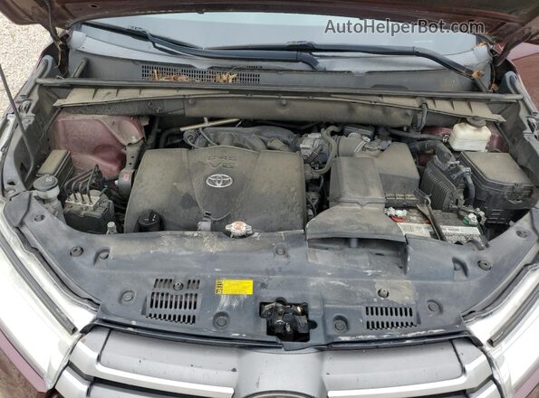 5TDKZRFH7HS231969 2017 TOYOTA HIGHLANDER Бордовый 