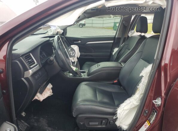 5TDKZRFHXHS232016 2017 TOYOTA HIGHLANDER Red 