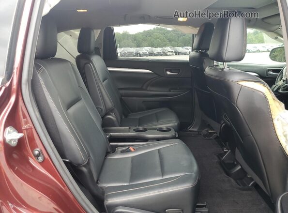 5TDKZRFHXHS232016 2017 TOYOTA HIGHLANDER Red 