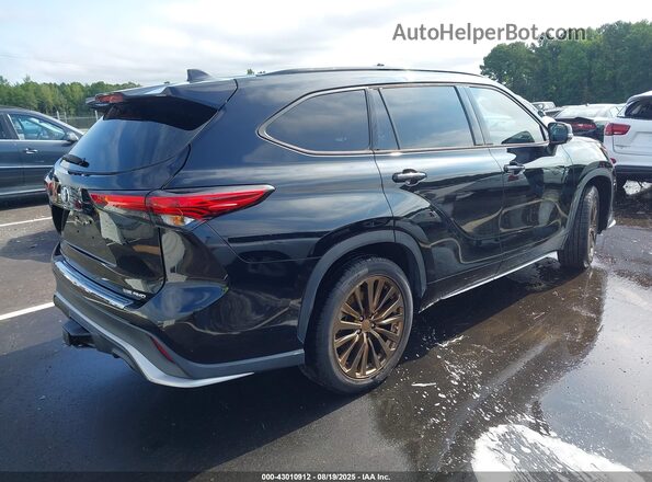 5TDLZRBH7MS109486 2021 TOYOTA HIGHLANDER Black Tył prawy