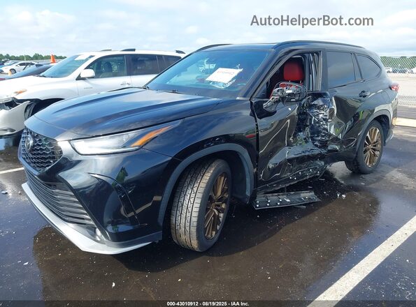 5TDLZRBH7MS109486 2021 TOYOTA HIGHLANDER Black Przód lewy