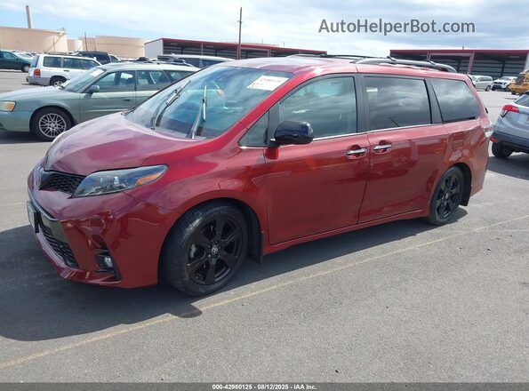 5TDXZ3DC1LS073065 2020 TOYOTA SIENNA Красный Передняя левая четверть