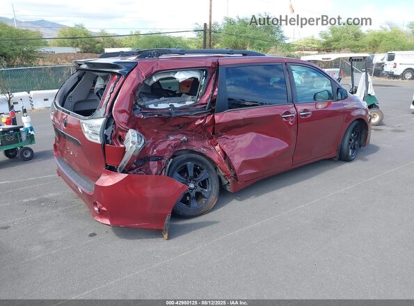 5TDXZ3DC1LS073065 2020 TOYOTA SIENNA Красный Задняя правая четверть