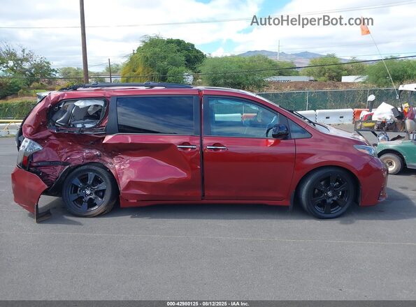 5TDXZ3DC1LS073065 2020 TOYOTA SIENNA Красный Вид задней части салона