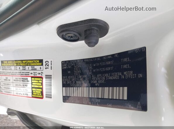 5TDYZ3DC5LS037710 2020 TOYOTA LE White Widok komory silnika