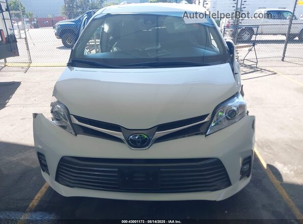 5TDYZ3DC6LS080582 2020 TOYOTA LE White Vista del cuadro de instrumentos