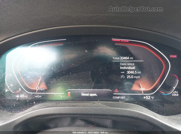 5UX2V1C03L9B30237 2020 BMW X4 Silver Rear seats view