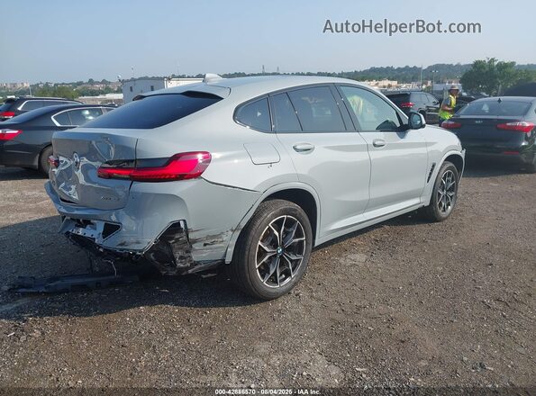 5UX33DT01R9V14499 2024 BMW X4 Gray Trasero derecho