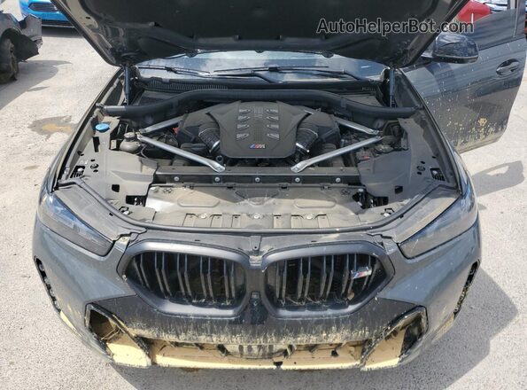 5UX43EX07R9V11935 2024 BMW X6 Black Widok komory silnika