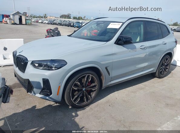 5UX83DP03P9R88094 2023 BMW X3 Gray წინა მარცხენა ხედი სამი მეოთხედიდან