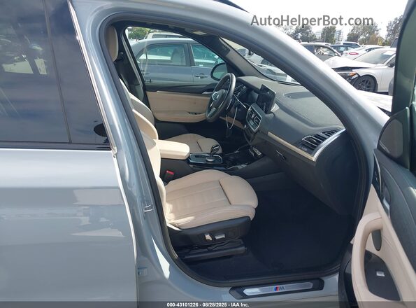 5UX83DP03P9R88094 2023 BMW X3 Gray წინა სალონის ხედი