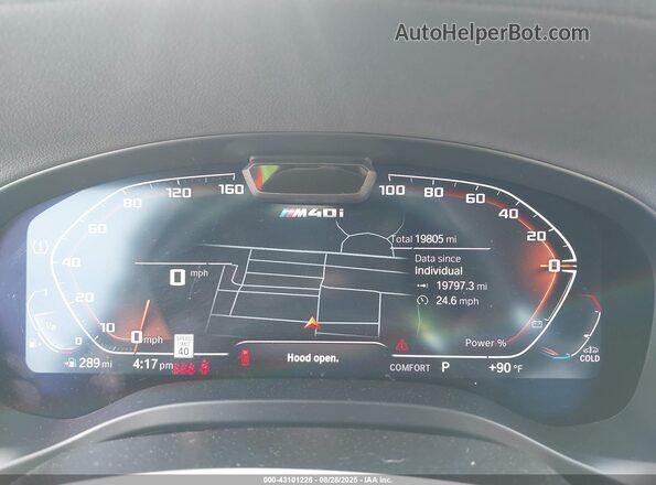 5UX83DP03P9R88094 2023 BMW X3 Gray უკანა სავარძლების ხედი