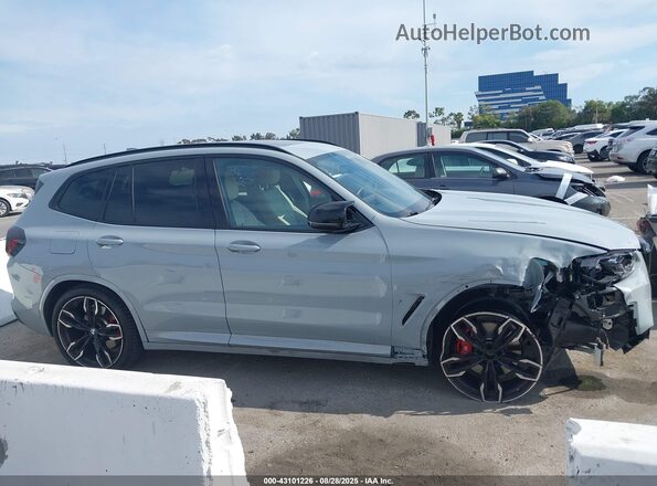 5UX83DP03P9R88094 2023 BMW X3 Gray უკანა სალონის ხედი