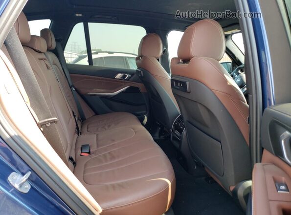 5UXCR6C04LLL76283 2020 BMW X5 Blue უკანა სავარძლების ხედი