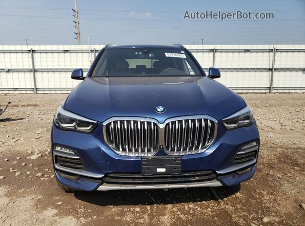 5UXCR6C04LLL76283 2020 BMW X5 Blue წინა ხედი
