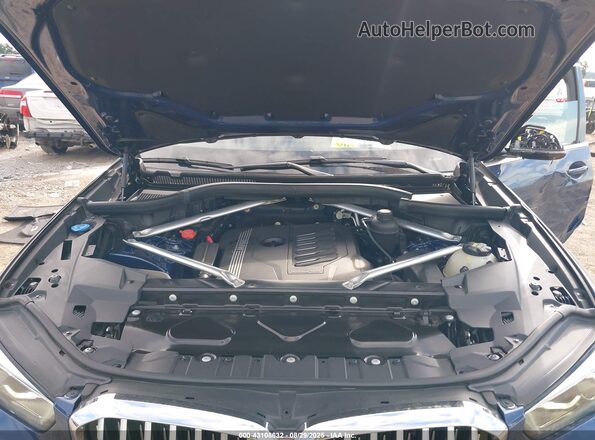 5UXCR6C07L9B87353 2020 BMW X5 Blue Вид ззаду