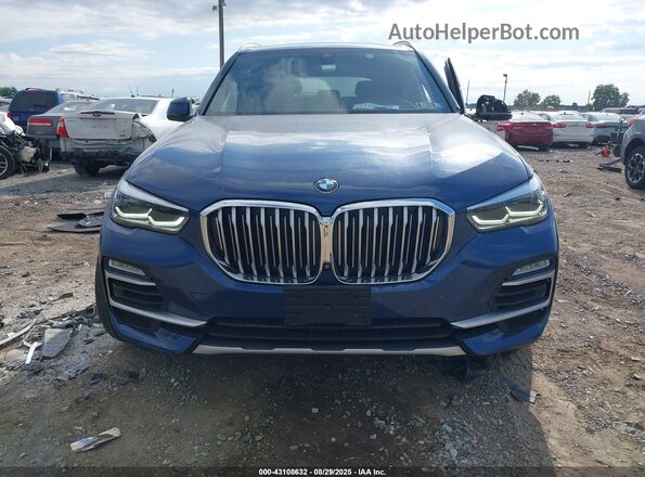 5UXCR6C07L9B87353 2020 BMW X5 Blue Вид щитка приладів