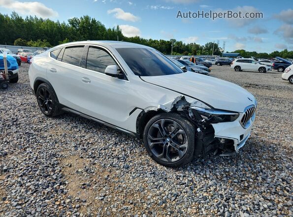 5UXCY6C06P9N58248 2023 BMW X6 Белый Передняя правая четверть