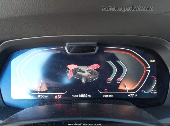 5UXCY6C09P9P42776 2023 BMW X6 Black Vista de los asientos traseros