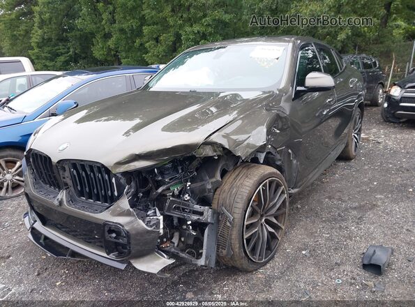 5UXCY6C0XM9G28168 2021 BMW X6 Green წინა მარცხენა ხედი სამი მეოთხედიდან
