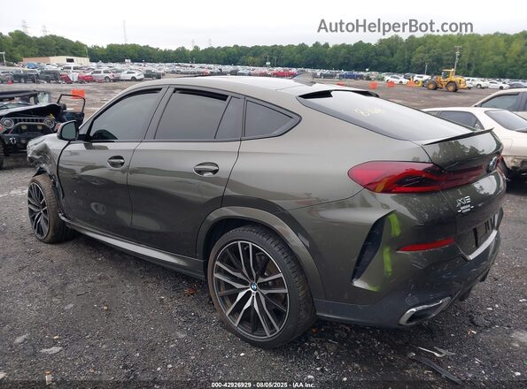 5UXCY6C0XM9G28168 2021 BMW X6 Green უკანა მარცხენა