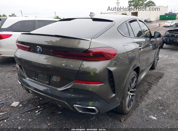 5UXCY6C0XM9G28168 2021 BMW X6 Green უკანა მარჯვენა