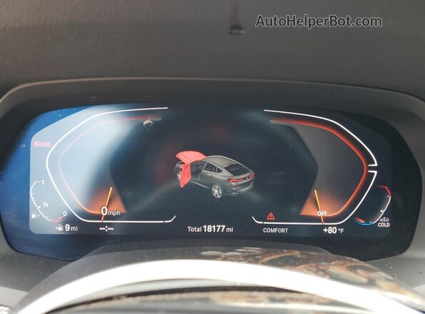 5UXCY6C0XP9R91894 2023 BMW X6 Black Vista del cuadro de instrumentos