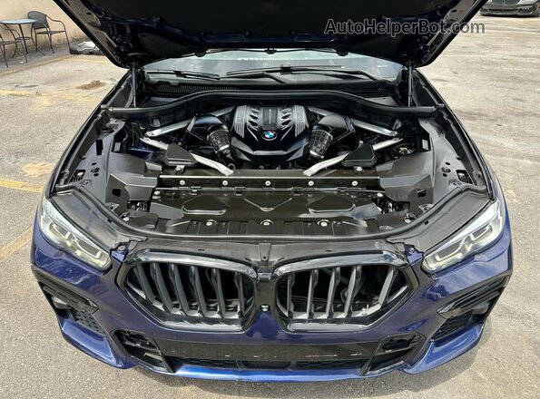 5UXCY8C06N9J82529 2022 BMW X6 Blue 