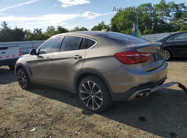 5UXKU2C33H0U28914 2017 BMW X6 Tan Trasero izquierdo