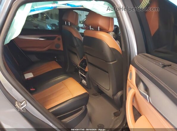 5UXKU2C56H0N85239 2017 BMW X6 Gray VIN კოდის სტიკერის ხედი