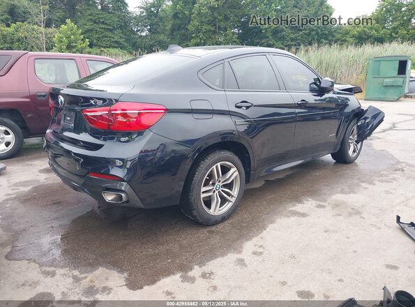 5UXKU2C57K0Z65634 2019 BMW X6 Black Задня права чверть