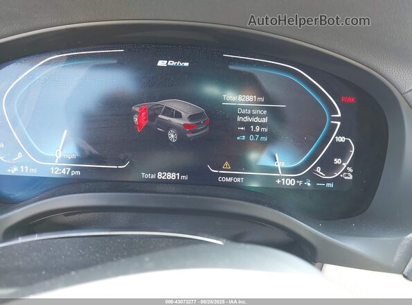 5UXTS1C09M9H64893 2021 BMW X3 Blue Widok tylnych siedzeń