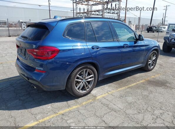 5UXTS1C09M9H64893 2021 BMW X3 Blue Tył prawy