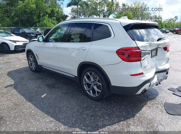 5UXTY3C00M9E32853 2021 BMW X3 White 