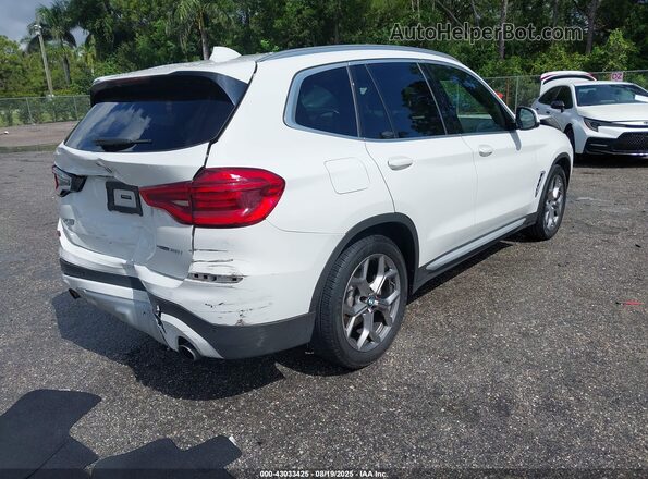 5UXTY3C00M9E32853 2021 BMW X3 White 
