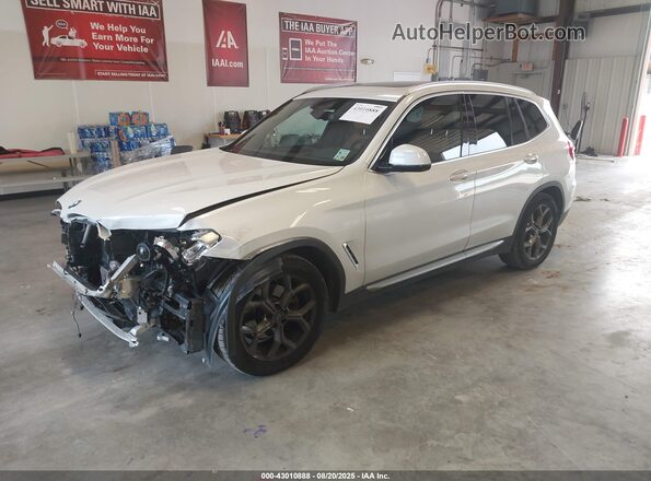 5UXTY3C04M9H92093 2021 BMW X3 White Front left
