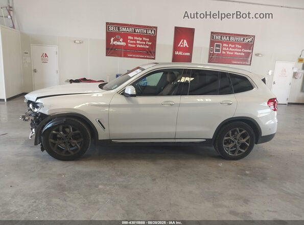 5UXTY3C04M9H92093 2021 BMW X3 White 