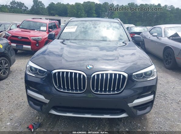5UXTY3C06M9F44735 2021 BMW X3 Gray Սարքավորումների վահանակի տեսք