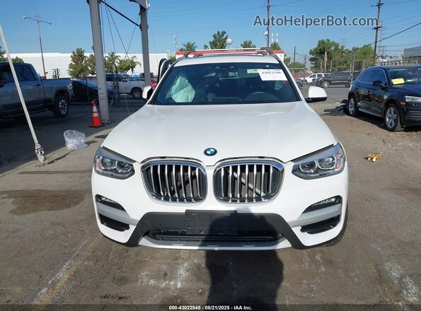 5UXTY3C07M9F05393 2021 BMW X3 White Instrument cluster view