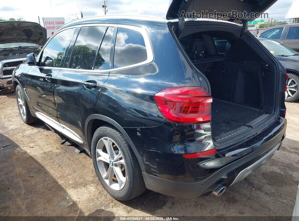 5UXTY3C0XLLU72856 2020 BMW X3 Black Задня ліва чверть