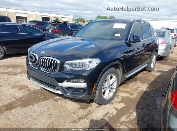 5UXTY3C0XLLU72856 2020 BMW X3 Black Передня ліва чверть