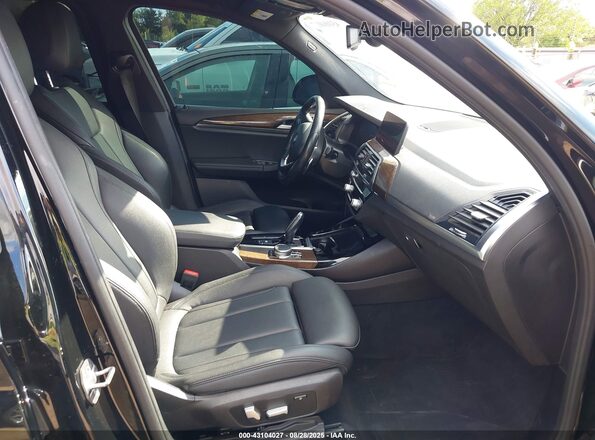 5UXTY3C0XLLU72856 2020 BMW X3 Black Вид салону спереду