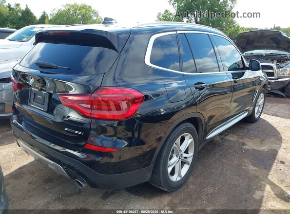 5UXTY3C0XLLU72856 2020 BMW X3 Black Задня права чверть